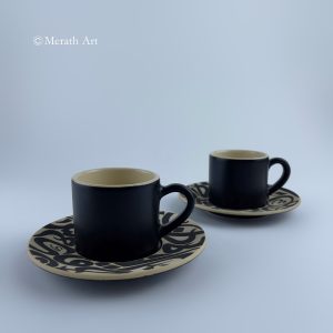 A set of six Turkish coffee cups