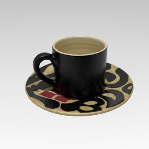 A set of six Turkish coffee cups